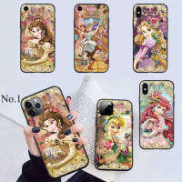 49FFA Disney Princess Cartoon อ่อนนุ่ม High Quality ซิลิโคน TPU Phone เคสโทรศัพท์ ปก หรับ iPhone 7 8 11 12 13 14 Pro XS Max SE X XR Plus SE