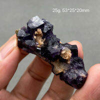 100 ธรรมชาติสีม่วงหน้าต่าง Fluorite คริสตัลดิบหินตัวอย่างคอลเลกชันจาก Anhui,จีน