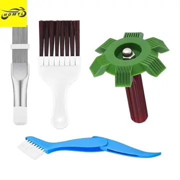 4pcs Air Conditioner Condenser Fin Cleaning Brush and Comb Set Fin