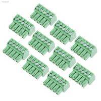 ✘ Keszoox 3.81mm Phoenix Connectors 10Pcs AC300V 8A 3.81mm Pitch 5P Flat Angle Needle Seat Insert-in PCB Terminal