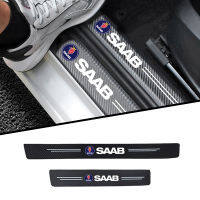 Operacwwart4pc car Sticker door carbon leather Fiber Sill Plate For SAAB 93 95 9-3 9-5 WF accessories car styling.hot