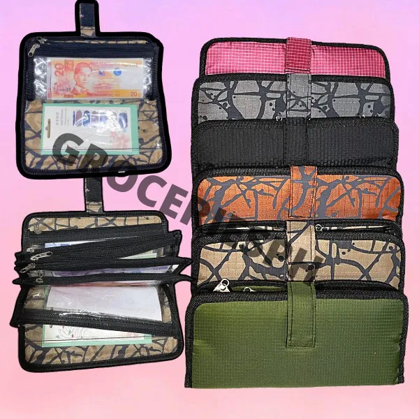 22CM BOOKTYPE 6 SLOT WITH 2 POCKET MONEY ORGANIZER BEST SELLER WALLER