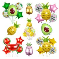 Fruit Pineapple Watermelon Avocado Foil Balloon Baby Bathroom Birthday Decoration Balloon Children Toys Gift Party Decoration Balloons