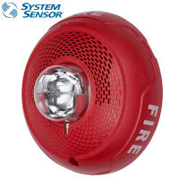 SYSTEM SENSOR Ceilling Speaker/Strobe ,Outdoor ,Selectable Cendela ,Red Model. SPSCRL