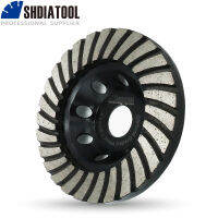 SHDIATOOL 4.5inch Diamond Turbo Row Grinding Cup Wheel Dia 115mm Grinding Disc For Concrete Masonry