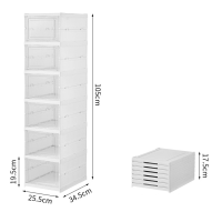 Storage Box Combined Shoe Cabinet Dustproof Foldable Plastic Thickened Shoes Organizers