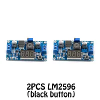 2ชิ้นตัววัดแรงดันไฟฟ้า DC-DC นำ LM2596 3A โมดูล Daya BUCK Duck,Dapat Disesuaikan