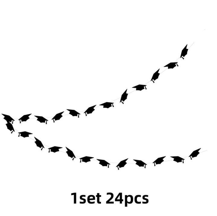 2023มีความสุขจบการศึกษางานเลี้ยงฉลองบัณฑิตหมวกบัณฑิตธงแสดงความยินดีกับกระดาษธงราวธง-hcz37103แบนเนอร์สตรีม