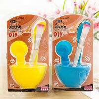 【cw】DIY Beauty Suit Plastic Bowl Four-Piece Set 4 Combined 1 Makeup Beauty Tools Set Wholesale ！