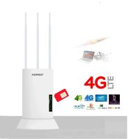 4G Outdoor Router เราเตอรฺใส่ซิม 3 High Gain Antennas Indoor &amp; Outdoor High-Performance Industrial Grade