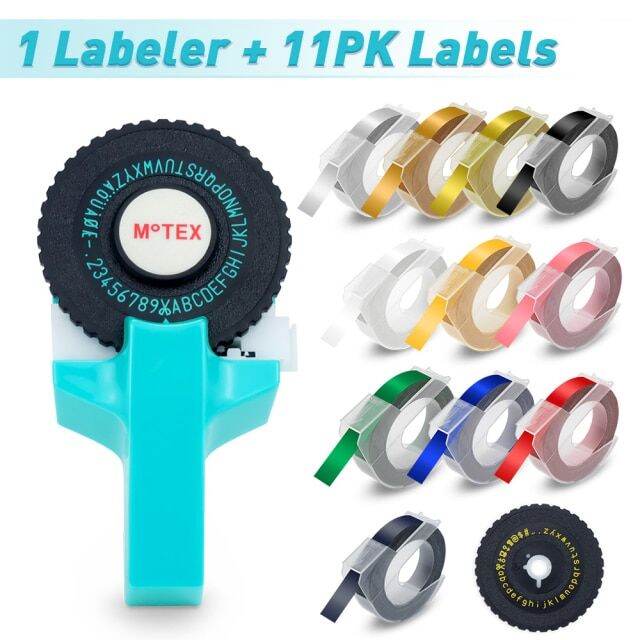 Motex E101 Label Maker for Dymo 3D Embossing Labeling Tapes Manual