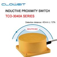 Cloweit สวิตช์ตรวจจับเซ็นเซอร์ความใกล้ระยะไกลไม่มีเอ็นซี40มม. สวิตช์โลหะ TCO-3040A DC 24V สวิตช์ไฟฟ้า PLC สามสาย