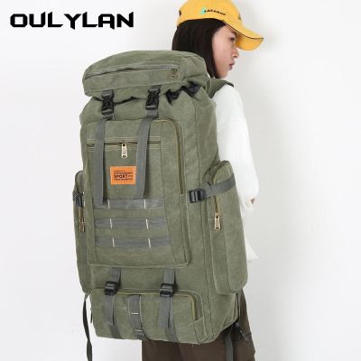 80L 600D Nylon Waterproof Trekking Hunting Bags Backpack Outdoor Military Rucksacks Outdoor Training Molle Tactical Knapsacks