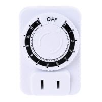 【Quality】 AC 110V 12ชั่วโมง Steker Saklar Timer Socket สำหรับเครื่องใช้ในบ้านควบคุมรถจักรยานยนต์จับเวลา10A 1200W