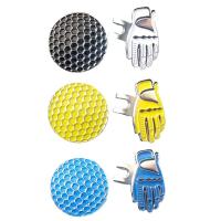 Golf Hat Cap Clip Golf Ball Aiming Golf Ball Aiming Marker with Magnetic Glove Hat Cap Visor Clip Training Aids Tool Accessories