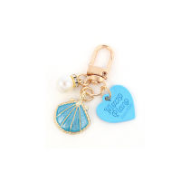 Shell Keyring Pearl Pendant Pendant Earphone Accessories Shell Keychain Peach Heart Chain Luggage Accessories