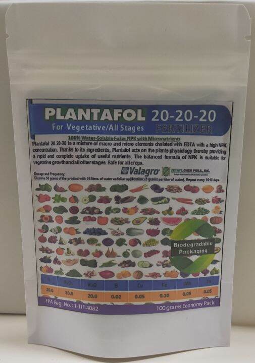 Plantafol 20-20-20 100Grams Econo Pack | Lazada PH
