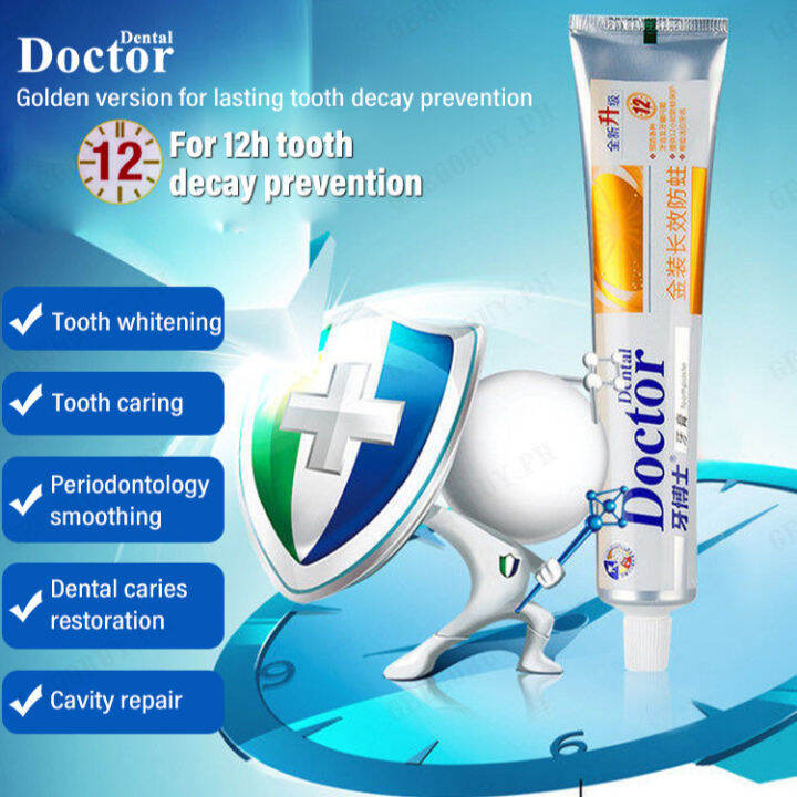 Geegobuy Dr Tooth's Gold Toothpaste Prevents Cavities Nourishes Gums