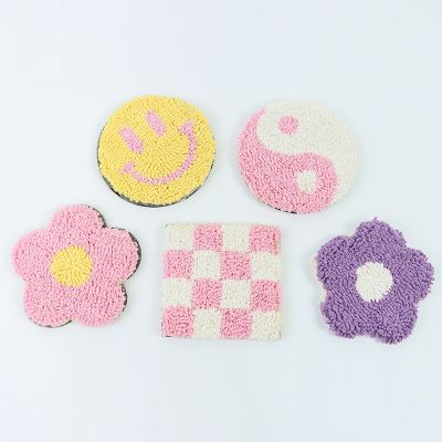 【CW】☃卍  Thermal Insulation Table Hand Tufted Coaster  Decoration Accessories