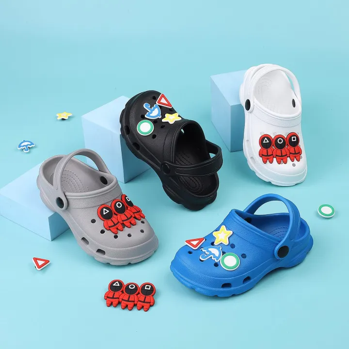 CROCS CLOGS FOR KIDS WITH SQUID GAME INSPIRED JIBBITZ | Lazada PH