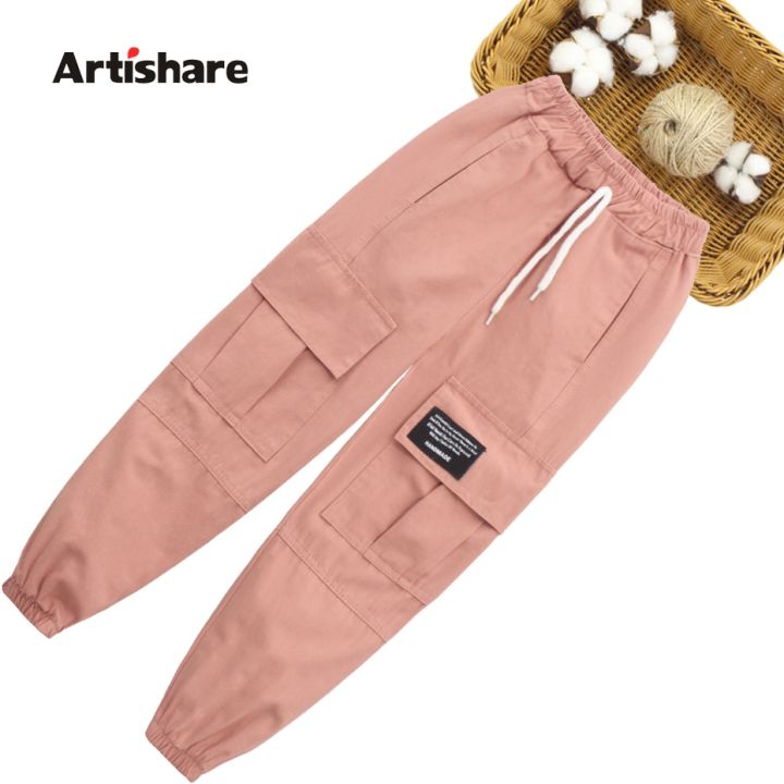 Girls Trousers Pants Letter Cargo Pants For Girls Pockets Children Pants  Casual Style Kids Clothes Girls 6 8 10 12 14 | Lazada.Vn