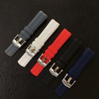 Rubber Silicone Watch Bands Fit For Omega Seamaster 300 Swatch Bracelet 20mm Soft Black Blue White Red Gray Watch Strap Belt