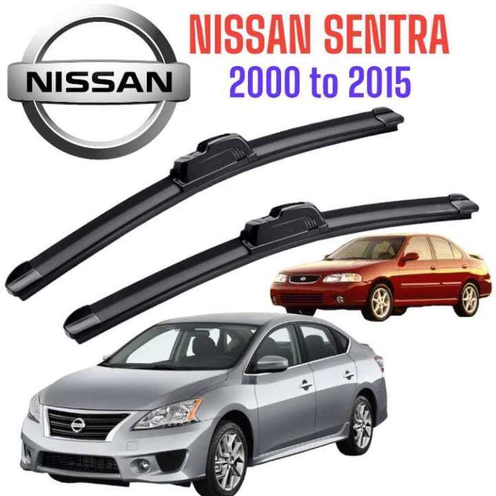 Wiper blades banana type Nissan Sentra 2000 2001 2002 2003 2004 2005