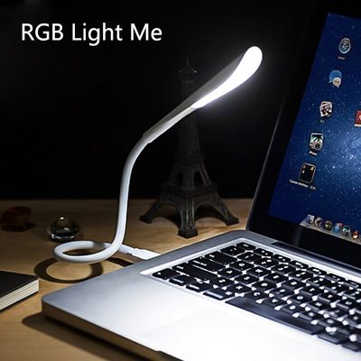 Mini Portable Laptops USB LED Light Touch Sensor Dimmable Table Desk Lamp for Power Bank Camping PC Laptops Book Night Lighting Night Lights