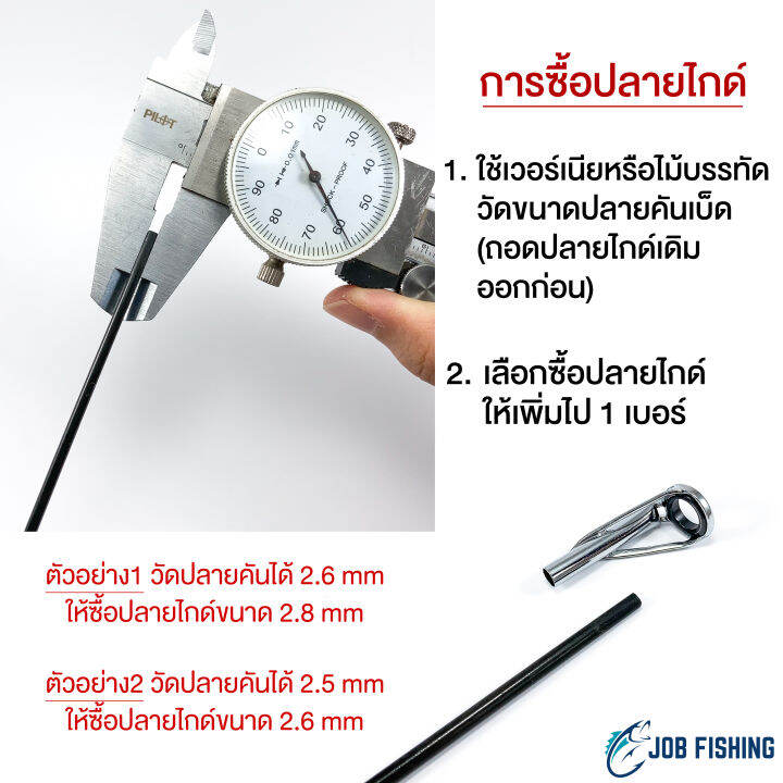 ปลายไกด์คันเบ็ด-tip-top-guides-รู-2-0-2-8mm-วงในไกด์-5-ใส่คันตีเหยื่อปลอม-ปลายไกด์-ไกด์คันเบ็ด-ซ่อมคันเบ็ด