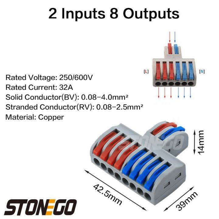 stonego-mini-wire-fast-connector-2-in-4-6-8-out-splitter-terminal-compact-wiring-cable-connector