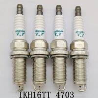 4x Dual Iridium TT Spark Plug fit for Suzuki SX4 1.6L M16A RW416 GRAND VITARA II 2.4L J24B 2009- IKH16TT 4703 Spark Plugs Wires