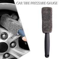 1pc Portable Microfiber Wheel Tire Rim Car Wash Brush Auto Tyre Washing Plastic Handle Bristle Cleaner Tool