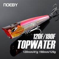 NOEBY Popper เหยื่อล่อปลา S 120Mm 41G 190Mm 129G เหยื่อปลอมปลอมสำหรับเหยื่อล่อปลาตะขอตกปลา GT ทูน่า