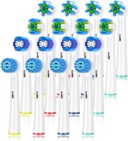 ZZOOI 4Pcs/Set 3D Toothbrush Head for Oral b Toothbrush Heads Universal Replacement Head for Orabl B Electric Toothbrush Head