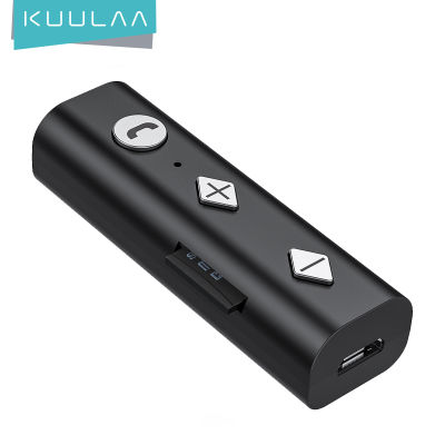 KUULAA Bluetooth 5.0 Receiver 3.5mm AUX Adapter for Headphones Speaker Music Bluetooth Transmitter for Car Audio Receiver