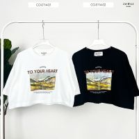 AnyWear - เสื้อ Oversize crop ลาย Summer to your heart