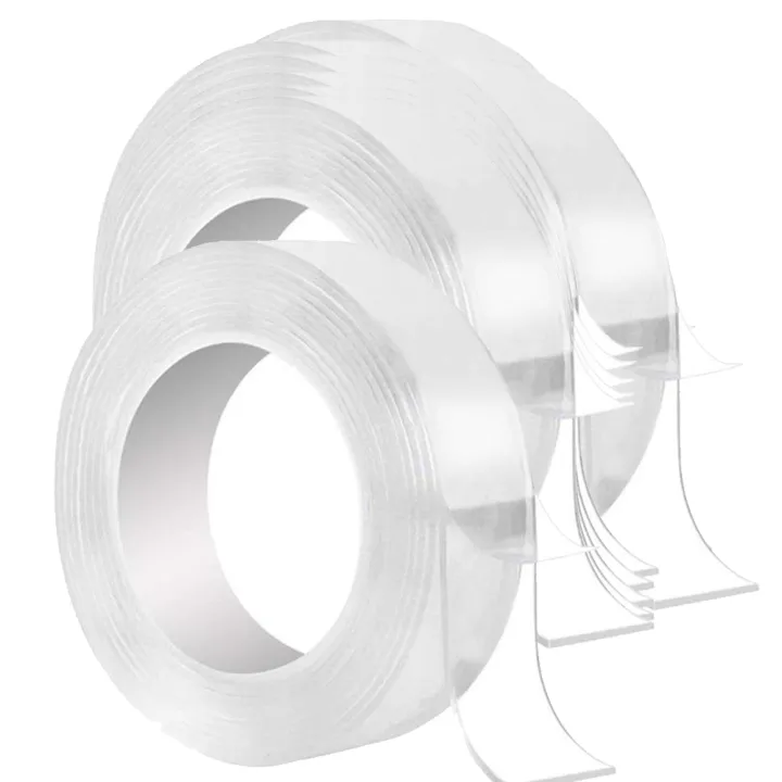 3 Meter Double Sided Adhesive Silicon Grip Gel Tape/Nano Tape for Walls