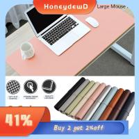 HONEYDEWD สีทึบ สำนักงานที่บ้าน ตาราง เกม หนัง แผ่นรองโต๊ะคอมพิวเตอร์ แผ่นรองเมาส์คีย์บอร์ด เบาะแล็ปท็อป