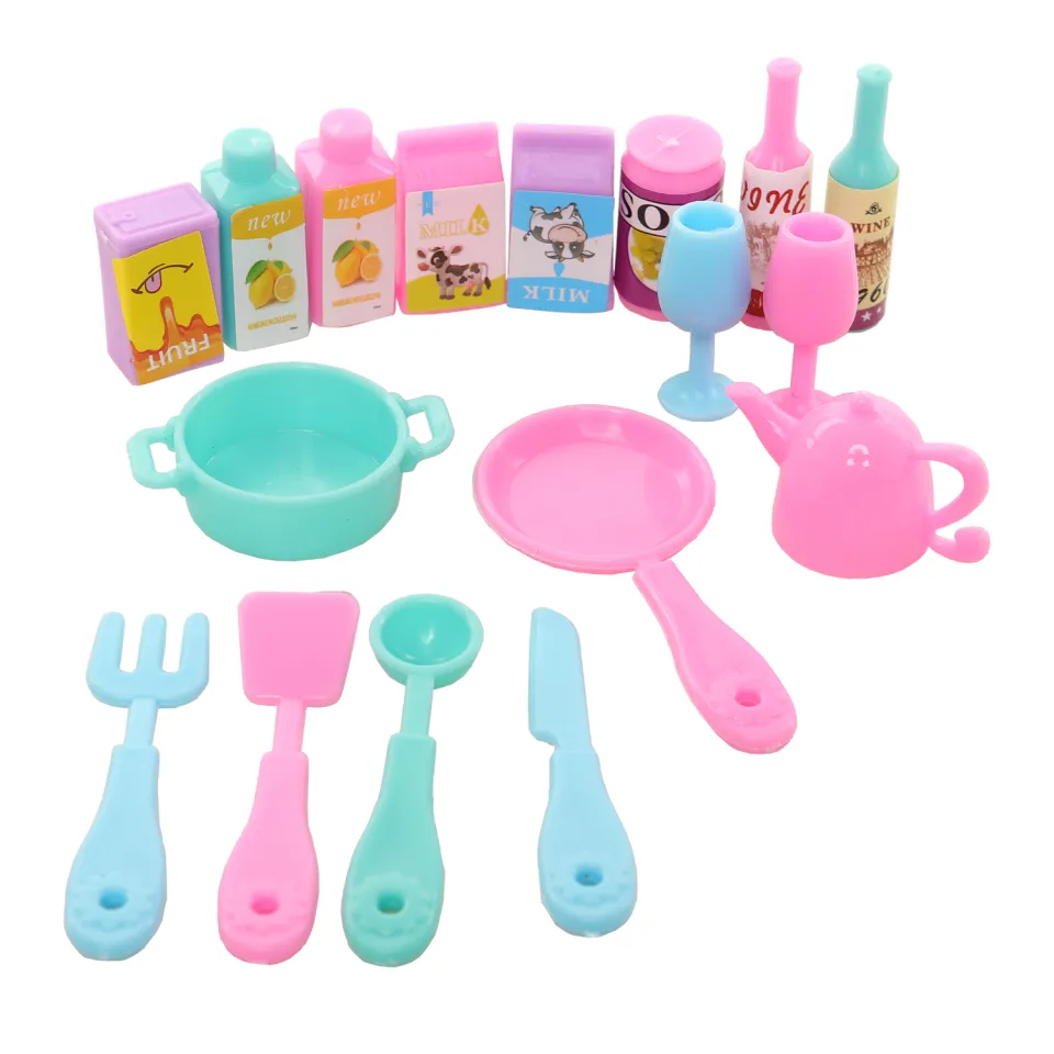 Barwa 33 items jogo de comida para barbie = 9 conjunto de