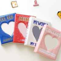 3 Inch Cartoon Photo Album Card Holder 64 Pockets Mini Photos Instax Photo Album Receipt Storage Hollow Love Heart Photo Holder  Photo Albums