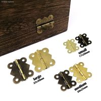 ∋✔ 12pcs Iron Small Large Butterfly Shape Golden Bronze Jewelry Chest Gift Wooden Music Box Wine Case Dollhouse Cabinet Door Hinge