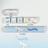 Keycaps Keycaps 6 Keys 5-Side PBT Dye-Sub คีย์ใหญ่ ESC แถบพื้นที่ป้อนน่ารักสุนัขสีม่วง Cinnamoroll/Spy Family/Kuromi Xda/cherry Height Keycaps คีย์บอร์ดแบบกลไกที่กำหนดเองสาว