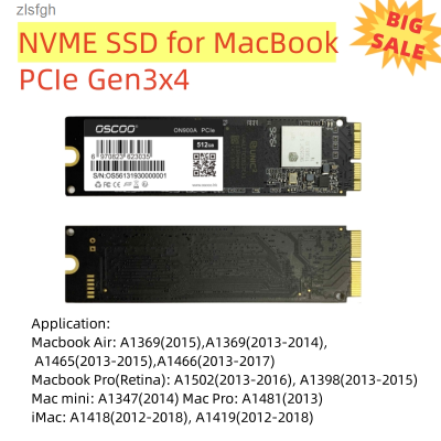 M.2 SSD ทั้งหมดของ NVMe PCIe สำหรับ MacBook 2TB 1TB 512GB โซลิดสเตทไดรฟ์ HDD 256GB Mac Air 2010-2011 MacBook Air 3.1 4.1 SSD Zlsfgh