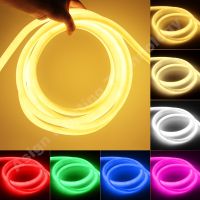 360 Round LED Neon Light Strip 220V 120leds/m Cold White/Natural White/Red/Green/Blue/Pink Waterproof Tube Flexible Rope Lights