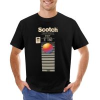 Vhs Scotch E180 T-Shirt T-Shirt Short Anime Man Clothes Cat Shirts MenS T-Shirt