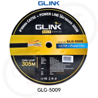 สายนำสัญญาณ GLINK CAT5E Out door+power 305ม.