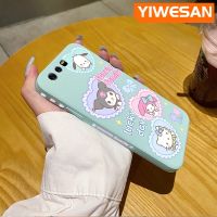 YIWESAN เคสสำหรับ Huawei P10 Plus ลายการ์ตูน Sanrio เคสโทรศัพท์ดีไซน์ใหม่บางสุดสร้างสรรค์เคสป้องกันขอบสี่เหลี่ยมกรอบปลอกซิลิโคนเคสกันกระแทก