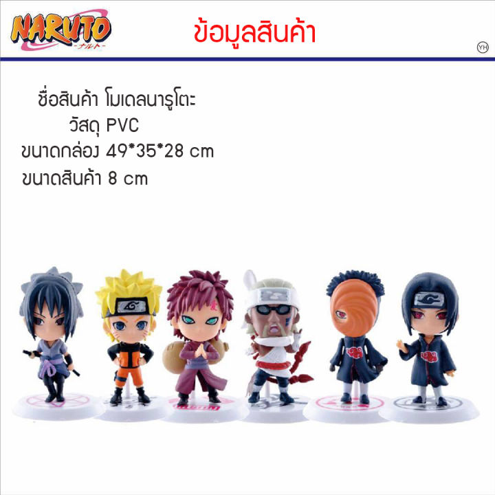 โมเดล-นารูโตะ-naruto-ขนาด-7-cm-6-แบบ-โมเดลฟิกเกอร์-pvc-น่ารักมากๆๆ-สินค้าพร้อมส่ง