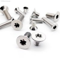 ◐☜₪ 5/10/50pc M1.4 M1.6 M2 M2.5 M3 M4 M5 M6 M8 304 A2 stainless steel GB2673 Six-Lobe Torx Head Flat Countersunk Screw Bolt L 3-50mm