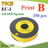 เคเบิ้ล มาร์คเกอร์ EC3 สีเหลือง สายไฟ 5-10 Sq.mm. 350 ชิ้น (พิมพ์ B ) รุ่น EC3-B